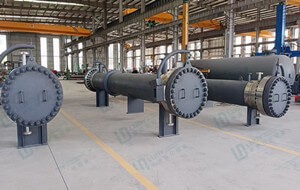 江苏鲁迪石化成功发运三台管壳式换热器至香港