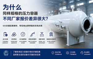 为什么同样规格的压力容器，不同厂家报价差异很大？